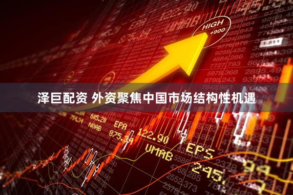 泽巨配资 外资聚焦中国市场结构性机遇